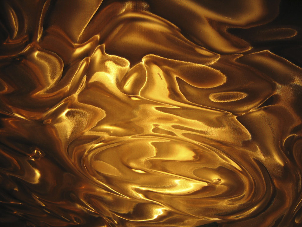 golden silk ripples background